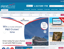 Tablet Screenshot of planetcruise.com